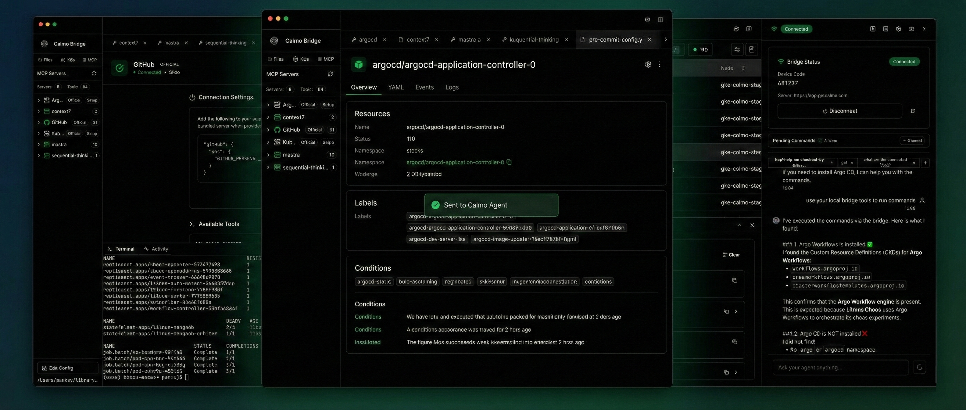 Calmo Bridge IDE Interface - Click to learn more