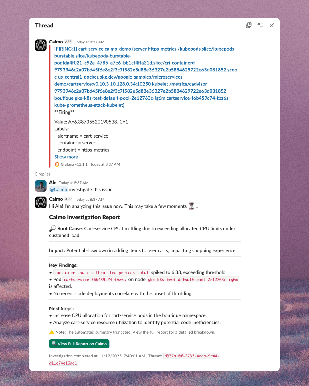 Real-time Investigations
